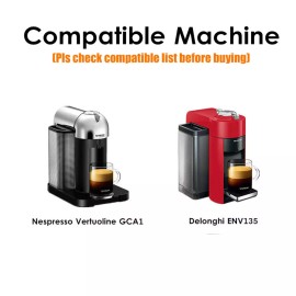 Nespresso 70ml Stainless Steel Reusable Coffee Pod Capsule For Nespresso Vertuoline ENV