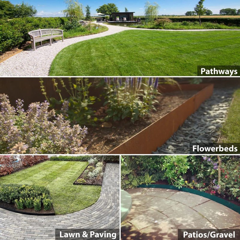 CORE EDGE Lawn Edging | Flexible Decorative Steel Garden Lawn
