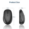iClever MD165 Dual Mode Wireless Mouse, Bluetooth Type-C Rechargeable Mouse,