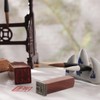 VICASKY Chinese Calligraphy Seal Set Wood Stamp with Zen Cloud
