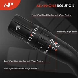 A-Premium Turn Signal Switch, Headlight Dimmer, Multifunction Switch Lever Compatible with Ford Flex 2015-2019, Expedition 2015 & 2017, without Automatic Wiper