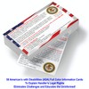 50 ADA Service Dog Information Cards - New, Larger Print