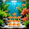 WsjiaboFux 10Pcs Orange Aquarium Fish Bowl Tank Artificial Floating Plastic
