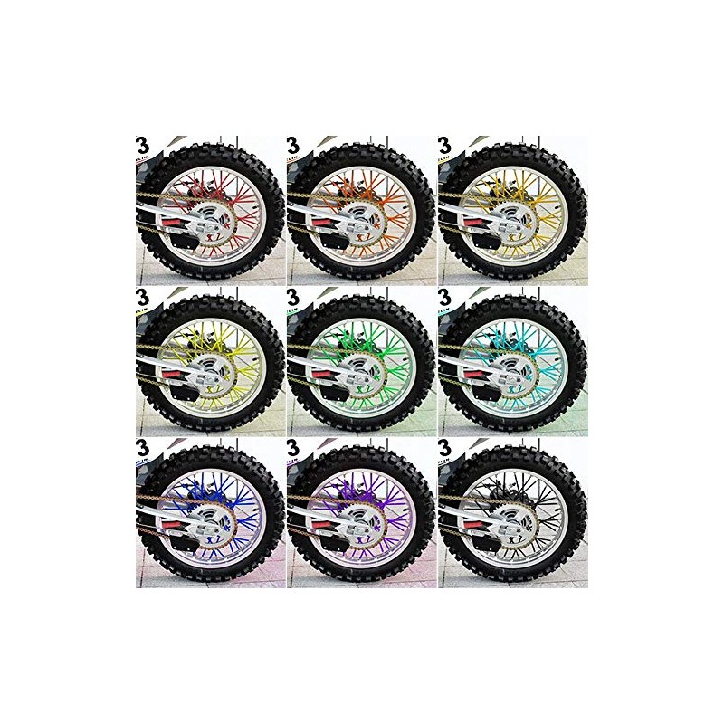 Wheel Rim Spoke Covers, 36 pcs Motocross Rims Off Road