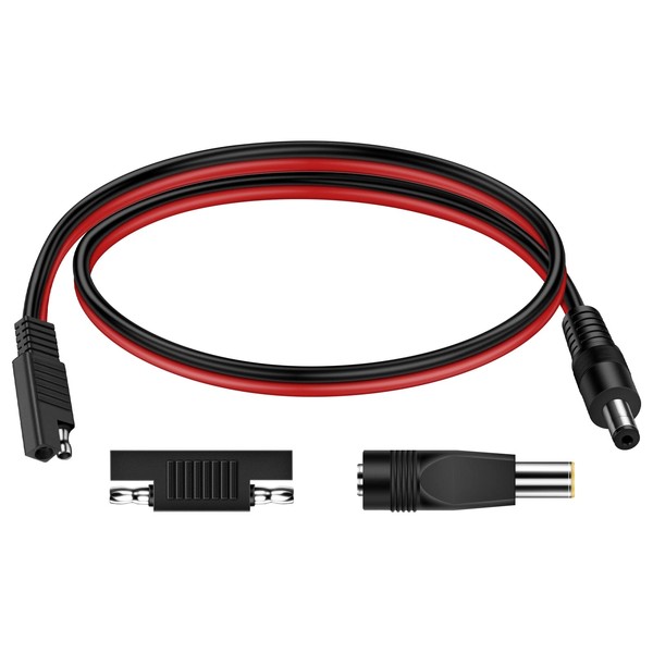 iGreely SAE Plug to DC 5.5mm x 2.1mm Male Cables