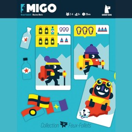 Ghost Dog Migo Card Game, Strategy, Tactics, Shunting, Humour and Open Drawing - Bilingual for 2 to 4 Players - GDFF002