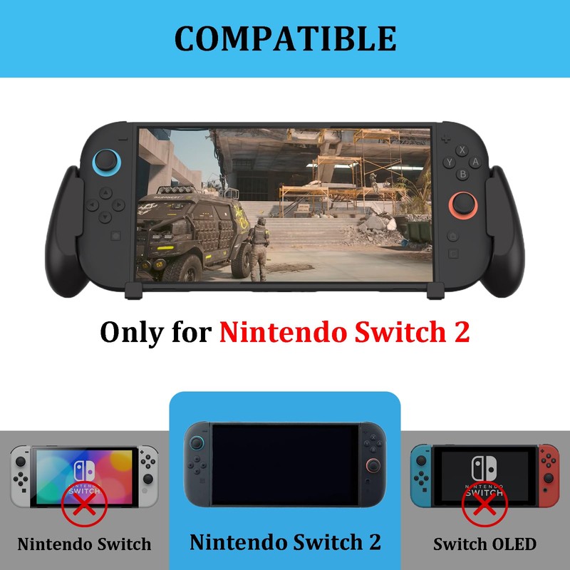 LEPEYMDA Console Grip for Switch 2 (2025), Durable Ergonomic Grip