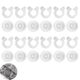ArrErr 12 Set Duvet Cover Clips Down Comforter Grippers No-Pin Safety Clamp Buckles Button Holder Fastener for Bed Sheet Quilts Blanket Bedspread Inside Corner Turnovers Shower Curtain Liner