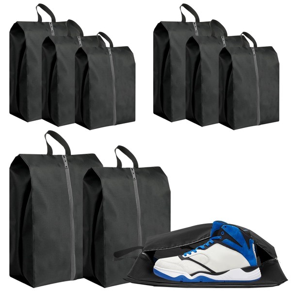 ASTIMESA 9 Pieces Waterproof Shoe Bag, 3 Different Sizes Zippered