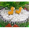 OZLMC 50 Pcs Mini Giraffe Figurines for Fairy Gardens,Miniature Landscapes,