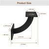 Wpbhk 6Pcs Handrail Stair Brackets, Hand Railing Brackets Stair Rail