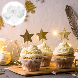 BESTonZON 1000pcs Square Cupcake Liners, Mini Square Baking Cups Brownie Cupcake Cups, Paper Cupcake Wrappers for Wedding Birthday Party