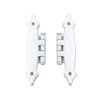 T Tulead White H-Shape Hinges Flush Mount Furniture Cabinet Door