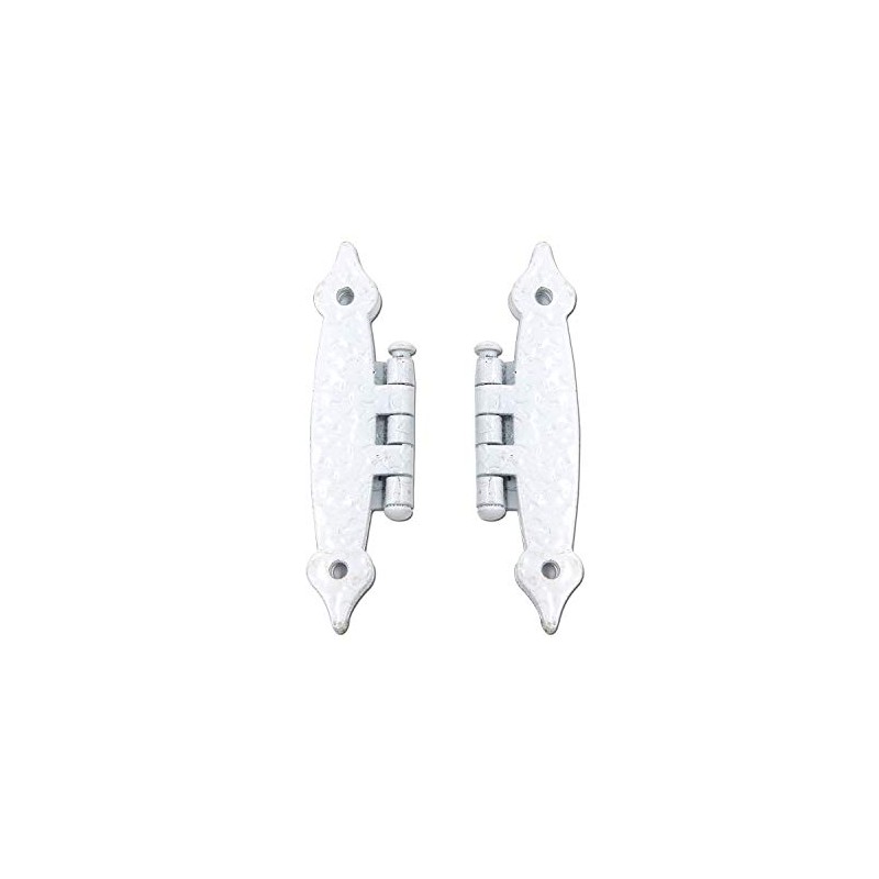 T Tulead White H-Shape Hinges Flush Mount Furniture Cabinet Door