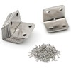 10pcs (25*25*32mm) L-Shape Bracket Corner Brace Furniture Shelf Right Angle