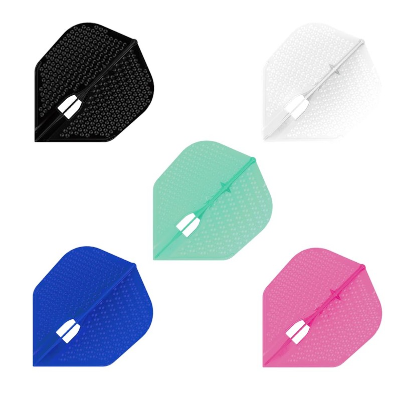 PerfectDarts 1 Set L Style Champagne Dart Flights Shape DIMPLE