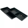 FindingKing 2 Black Plastic 2 Compartment Jewelry Tray Inserts