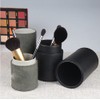 ericotry 1PCS PU Leather Makeup Brush Holder with Lid Large