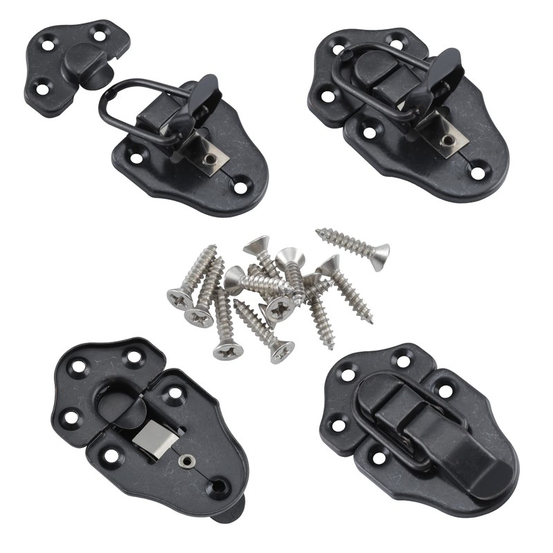 HOME MASTER HARDWARE 8 Pack Duckbilled Hasp Latch Chest Latch