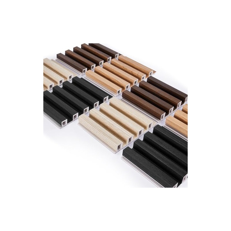Samples 8 Pack 6" x 6" WPC Slat Wall Panels