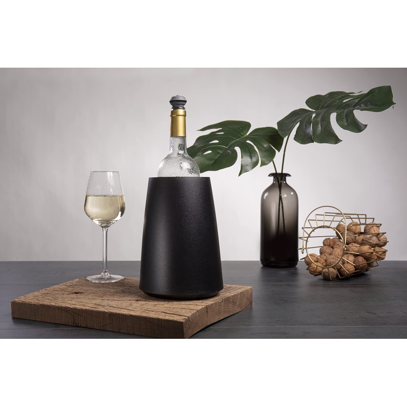Vacu Vin Rapid Ice Elegant Wine Cooler - Black