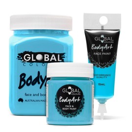 Global Colours Turquoise - BodyArt Paints - 45ml | Artist Paints