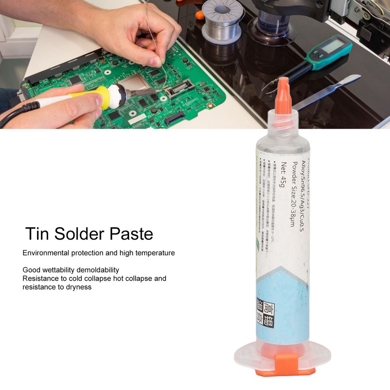 Tin Solder Paste Sn96.5 Ag3 Cu0.5 High Temperature Strong Adhesion