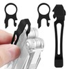 [2-Pack] 2 Black Quick Release Pocket Clips + 2 Black