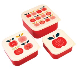 Vintage Apple Snack Boxes (Set of 3)