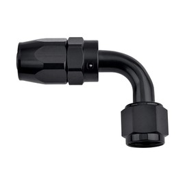 EVIL ENERGY 6AN Hose End Fitting 90 Degree Swivel for CPE Braided Hose Black