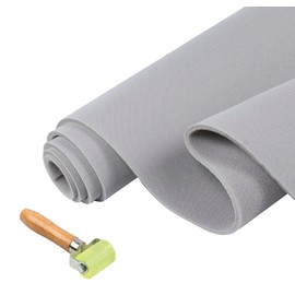 Headliner Fabric Material with Foam Backing for Automotive RV Boat Interior Upholstery Fabric Replacement (Grey, 100 Inch × 60 Inch)