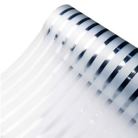 Zindoo Stripes Window Film Opaque Privacy Film Frosted Glass Film Window Sticker Glass Static Film for Office and Home 30 x 200 cm