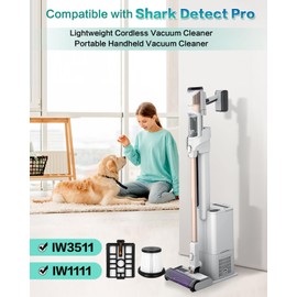 IW3511/ IW1111 HEPA Filters Replacement Parts For Shark IW3511 Detect Pro Lightweight Cordless Stick Vacuum Cleaner and Shark IW1111 Detect Pro Auto-Empty System Portable Handheld Attachment. (1Pack).