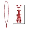 Beads with Crawfish Medallion Pack of 12