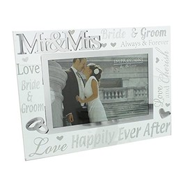 Oaktree Gifts Mirror 3D Words Photo Frame 6 x 4