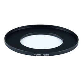 46mm to 72mm Step-Down Ring Filter Adapter,for All Brands UV ND CPL, Metal Ring Step-Down Rings Adapter Filter (46mm-72mm)