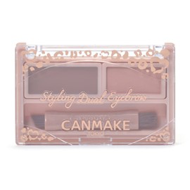 Canmake Styling Dual Eyebrow 03 Rose Fog Wax Base x Powder Base Fluffy 3D Eyebrow 1 Piece (x1)