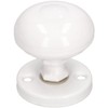 KOTARBAU® White Rotating Door Knob. Ideal Equipment for Garage Side