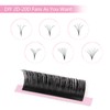 Oreola Volume Eyelashes, D Curl, 0.07 mm Thick, 12 mm