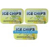 ICE CHIPS Xylitol Candy Tins 5.28 oz total (Lemon, 3