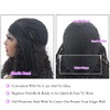 mmiQus 12A Headband Human Hair Wigs Water Wave None Lace