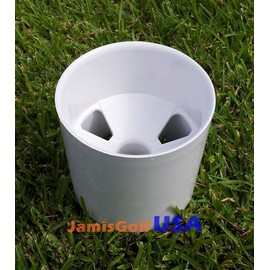 JamisDIRECT USA 4" Bright White Golf Practice Green Hole Cup Putting Backyard Training 10cm