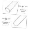 Outanaya 6pcs Clear Test Tube Vases for Hydroponic Plants Transparent
