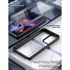 For Moto G Stylus 5G 2024 Case | Poetic Dual Layer Cover Built-in Screen Black