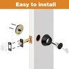 Probrico 4 Pack Black Single Cylinder Deadbolt Lock Set, Keyed