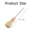 fKiZanthene Bradawl Tool with Wooden Handle, Multifunctional Stainless Steel Tailor's
