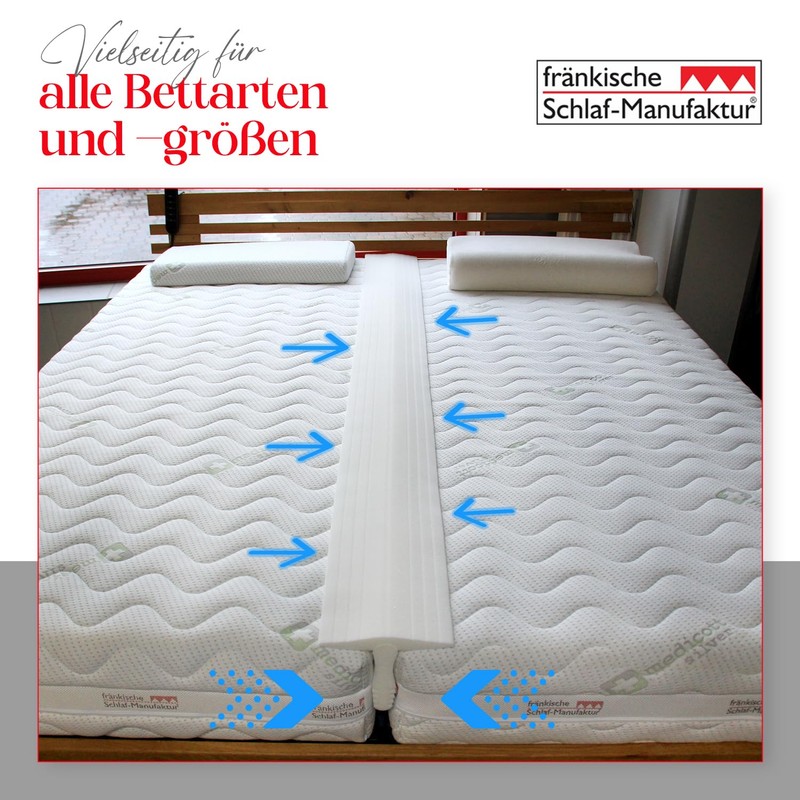 Fränkische Schlafmanufaktur, Mattress Gap Filler, Love Bridge, Bed Bridge, Bed
