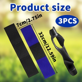 PXDUCN Golf Connection Band, Golf Accessories, 3 Piece Set with Black and Blue Golf Connection Band, Golf Grip Trainer for Beginners and Experienced Golfers, Golf Practice Accessories
