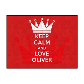 Makoroni - Keep Calm and Love Oliver - Jigsaw Puzzle 30 pcs, DesD45
