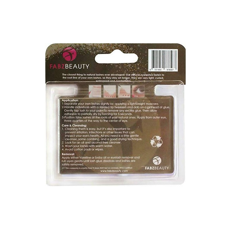Fabz Beauty False Lashes Duralash Individual Naturals Knot- Free Eyelash